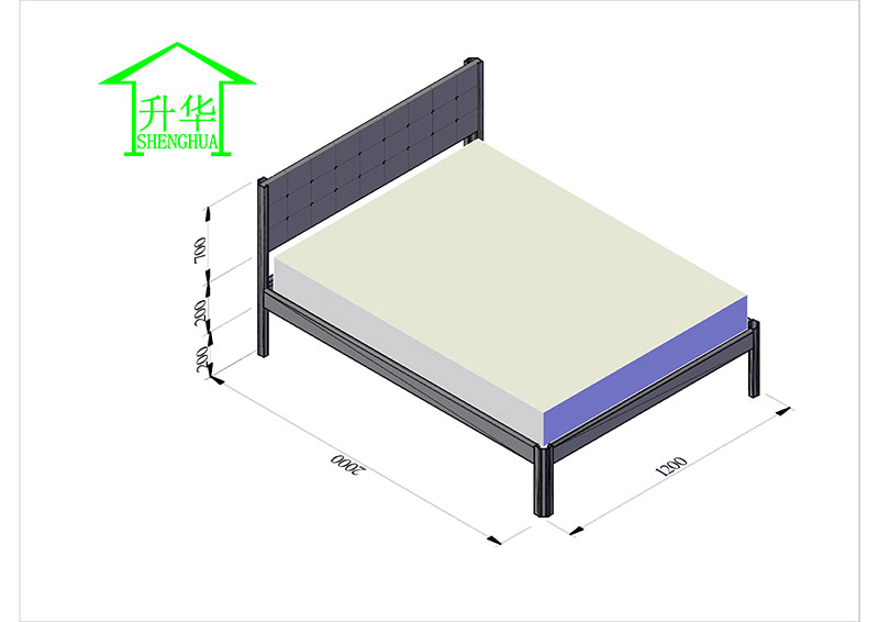 1.2米單層床設(shè)計(jì)圖